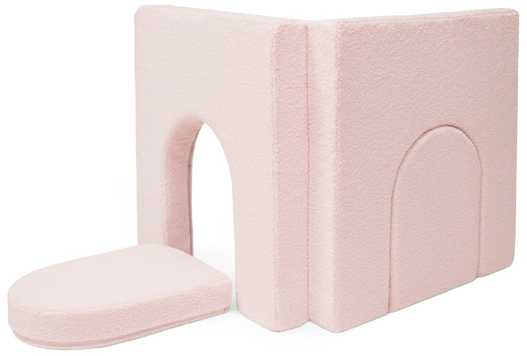 Bouclé Addition To a Modular Foam Sofa