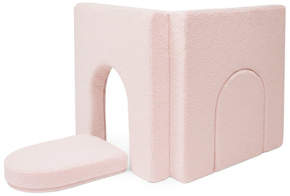 Bouclé Addition To a Modular Foam Sofa