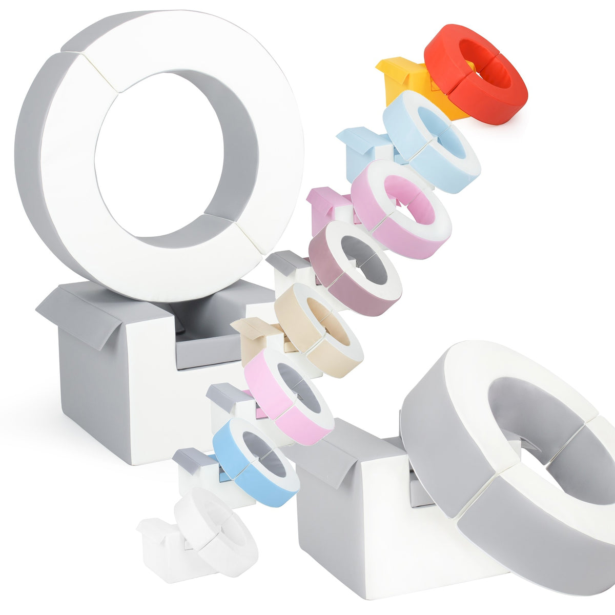 Mini Hoop Set of 3 Large Foam Blocks