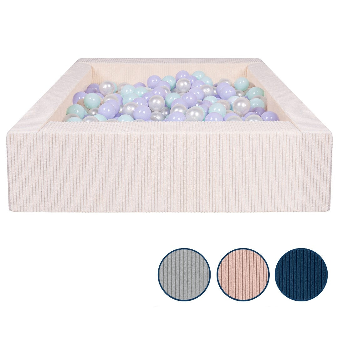 Velinda Corduroy Ball Pit with 300 Balls