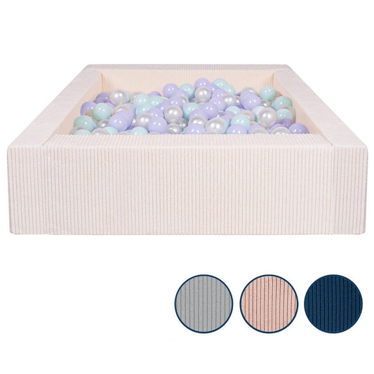 Velinda Corduroy Ball Pit with 300 Balls