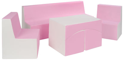 Kids Furniture Set: 2xarmchair + Sofa + Lounger, Eco Leather