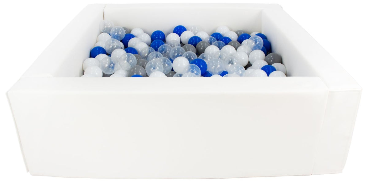Square Eco-Leather Ball Pit with 300 Balls, 5 Elements