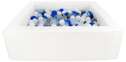 Square Eco-Leather Ball Pit with 300 Balls, 5 Elements