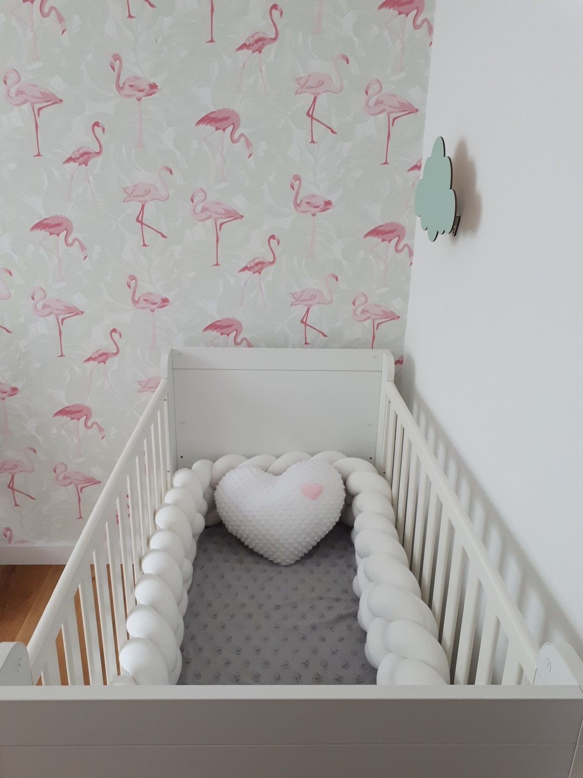 Baby Cot Bumper, Knot Cushion Approx 3,2m