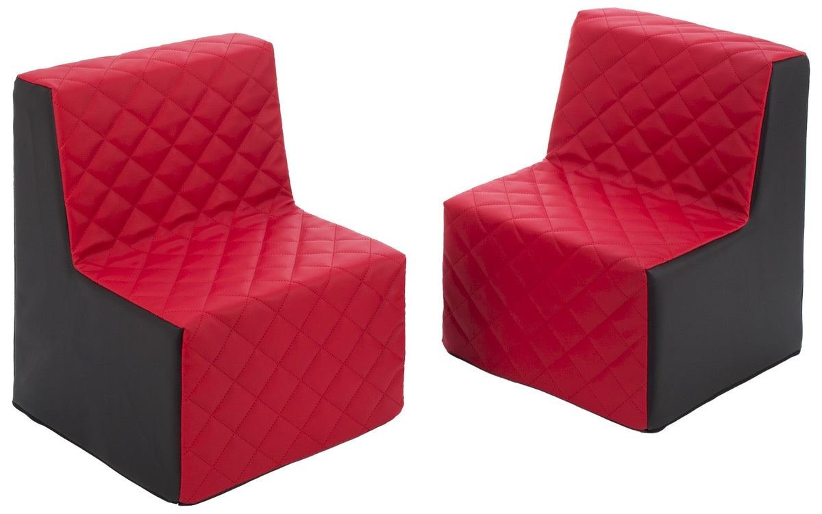 Kids Furniture Set: 2xarmchair, Eco Leather Quilted