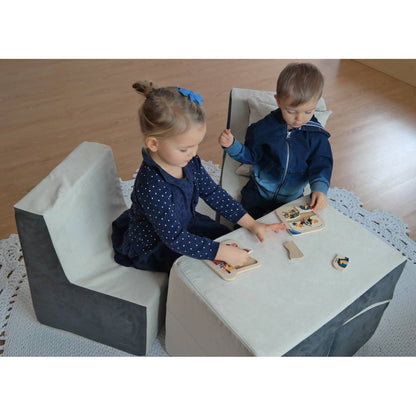 Velinda Soft Foam Kids Chair - Comfy Nursery Seat - Play & Relax Furniture