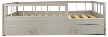 Velinda Universal Kids Bed - High-Quality Pine - Safety Barriers - 160x80cm - Storage Drawer