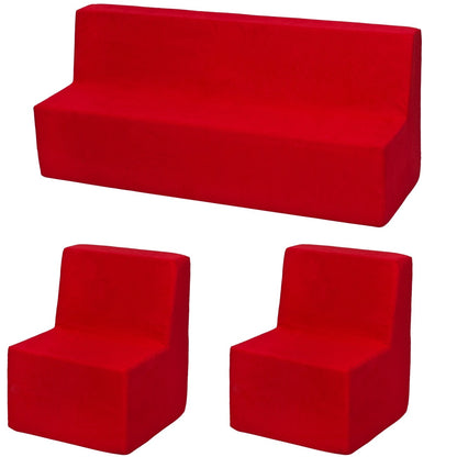 Kids Furniture Set: 2xarmchair + Sofa
