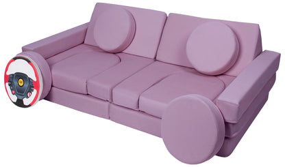Modular Kids Sofa, Foam Blocks with Steering Wheel