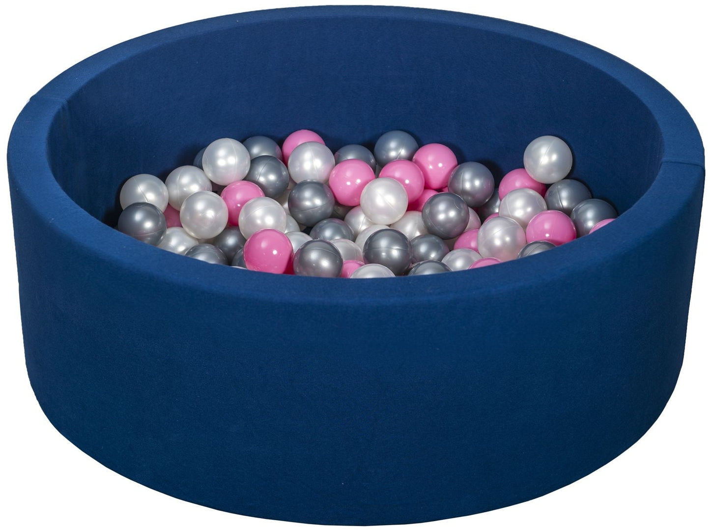 Velinda Soft Jersey Ball Pit with 150 Balls - Navy Blue - Baby & Kids Play Toy