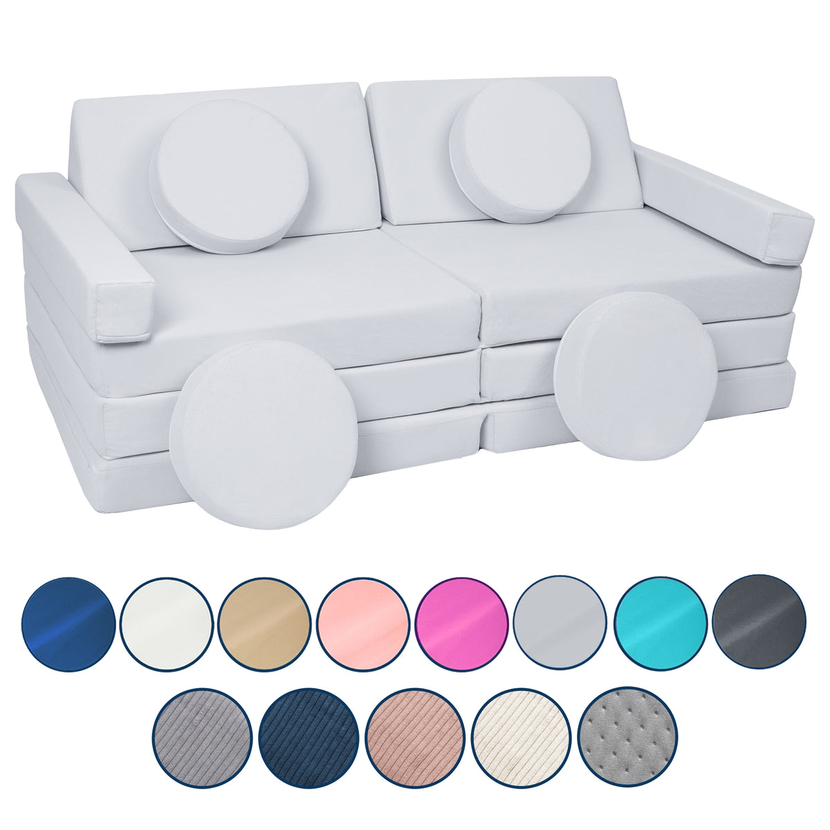 Modular Kids Sofa, Foam Blocks with Steering Wheel