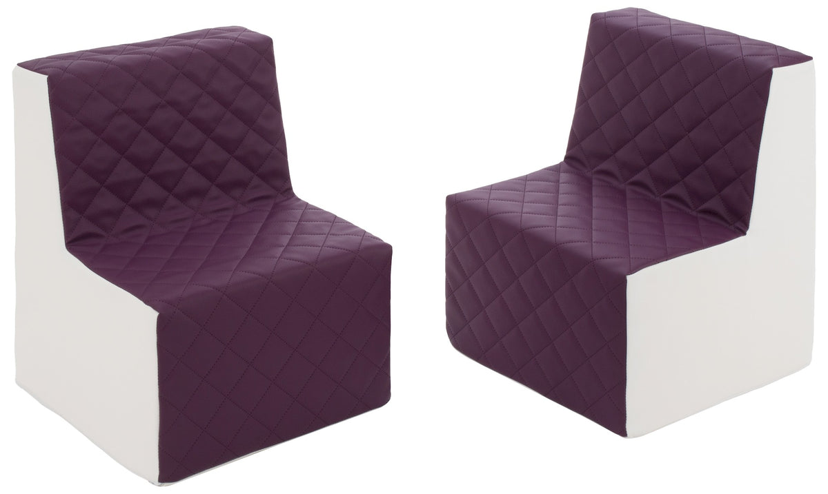 Kids Furniture Set: 2xarmchair, Eco Leather Quilted