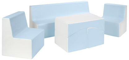Kids Furniture Set: 2xarmchair + Sofa + Lounger, Eco Leather
