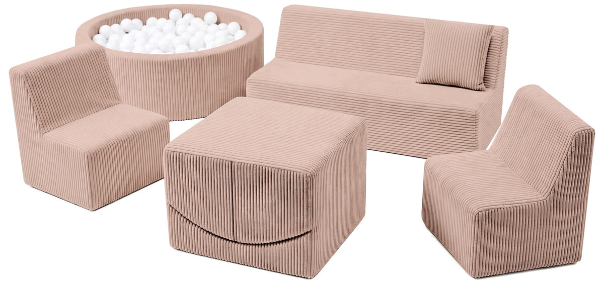 Kids Foam Sofa Set with Ball Pit for Hotels and Restaurants