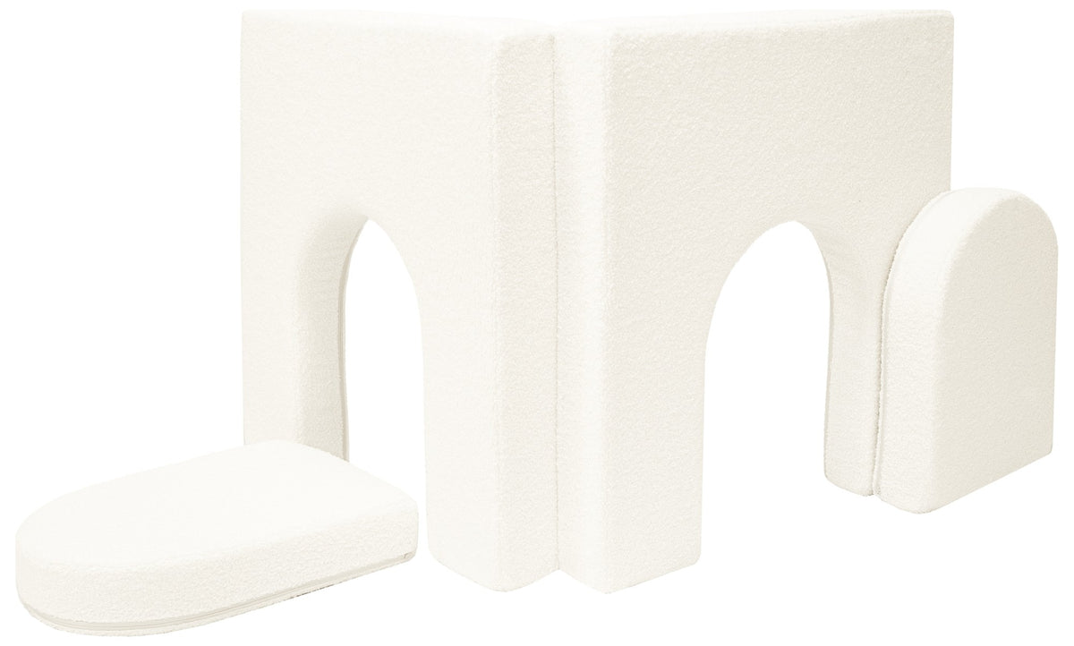 Bouclé Addition To a Modular Foam Sofa