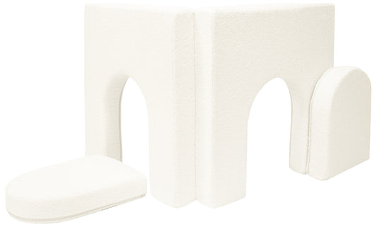 Bouclé Addition To a Modular Foam Sofa