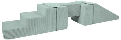 Footbridge + Slide Set of 5 Large Foam Blocks