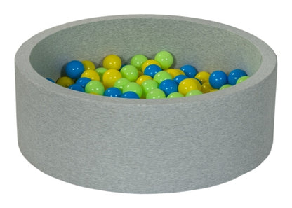 Velinda Soft Jersey Ball Pit with 150 Balls - Baby & Kids Play Gift - 90cm