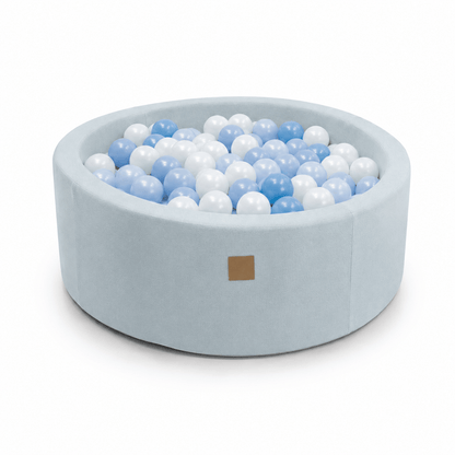 Outzy Round Ball Pit without Balls, 90x30cm, Cloudberry Sky Blue