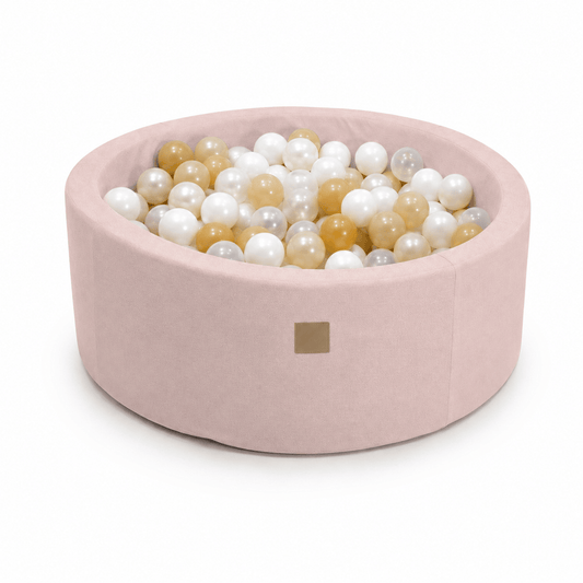 Outzy Round Ball Pit without Balls, 90x30cm, Rosy Dune Pink