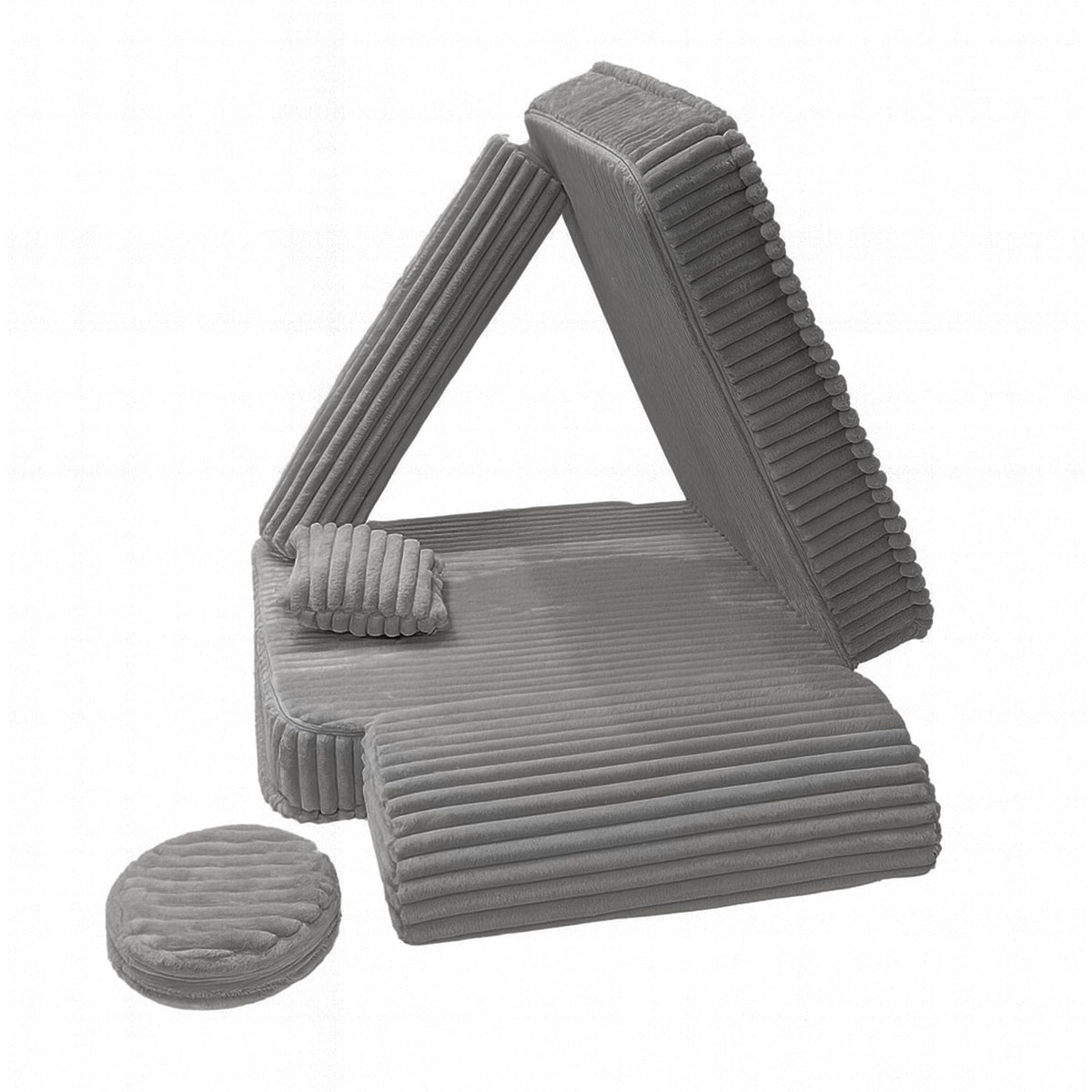 Churros Kids Play Armchair, 80cm, Moon Dust Grey