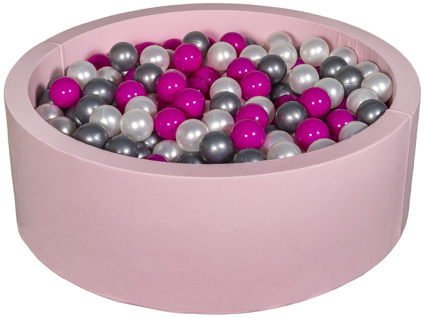 Velinda Soft Jersey Ball Pit with 450 Balls - Pink, Baby & Kids Play Gift, 90cm