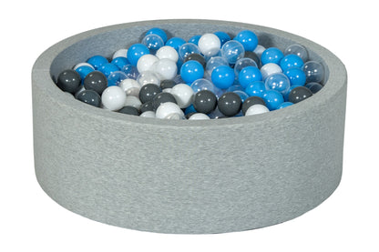 Velinda Soft Jersey Ball Pit with 450 Balls - Baby & Kids Play Gift - 90cm