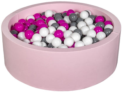 Velinda Soft Jersey Ball Pit with 450 Balls - Pink, Baby & Kids Play Gift, 90cm