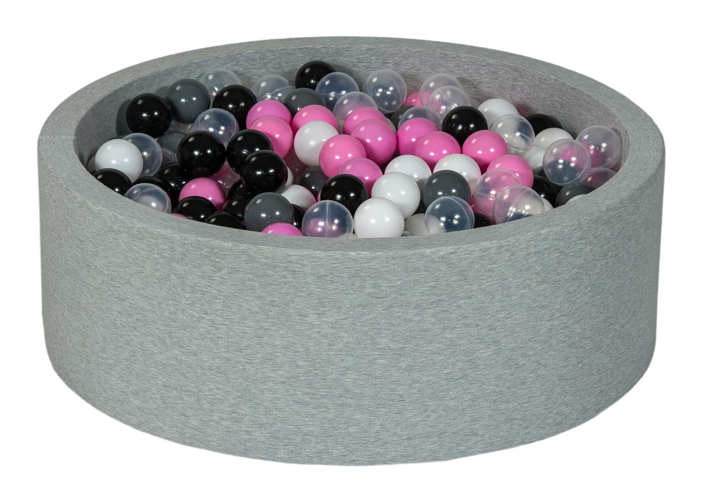 Velinda Soft Jersey Ball Pit with 450 Balls - Baby & Kids Play Gift - 90cm