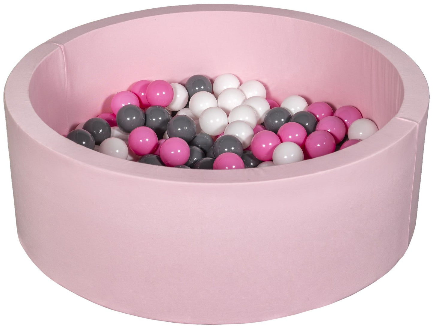 Velinda Soft Jersey Ball Pit with 150 Balls - Pink, Baby & Kids Play Gift, 90cm