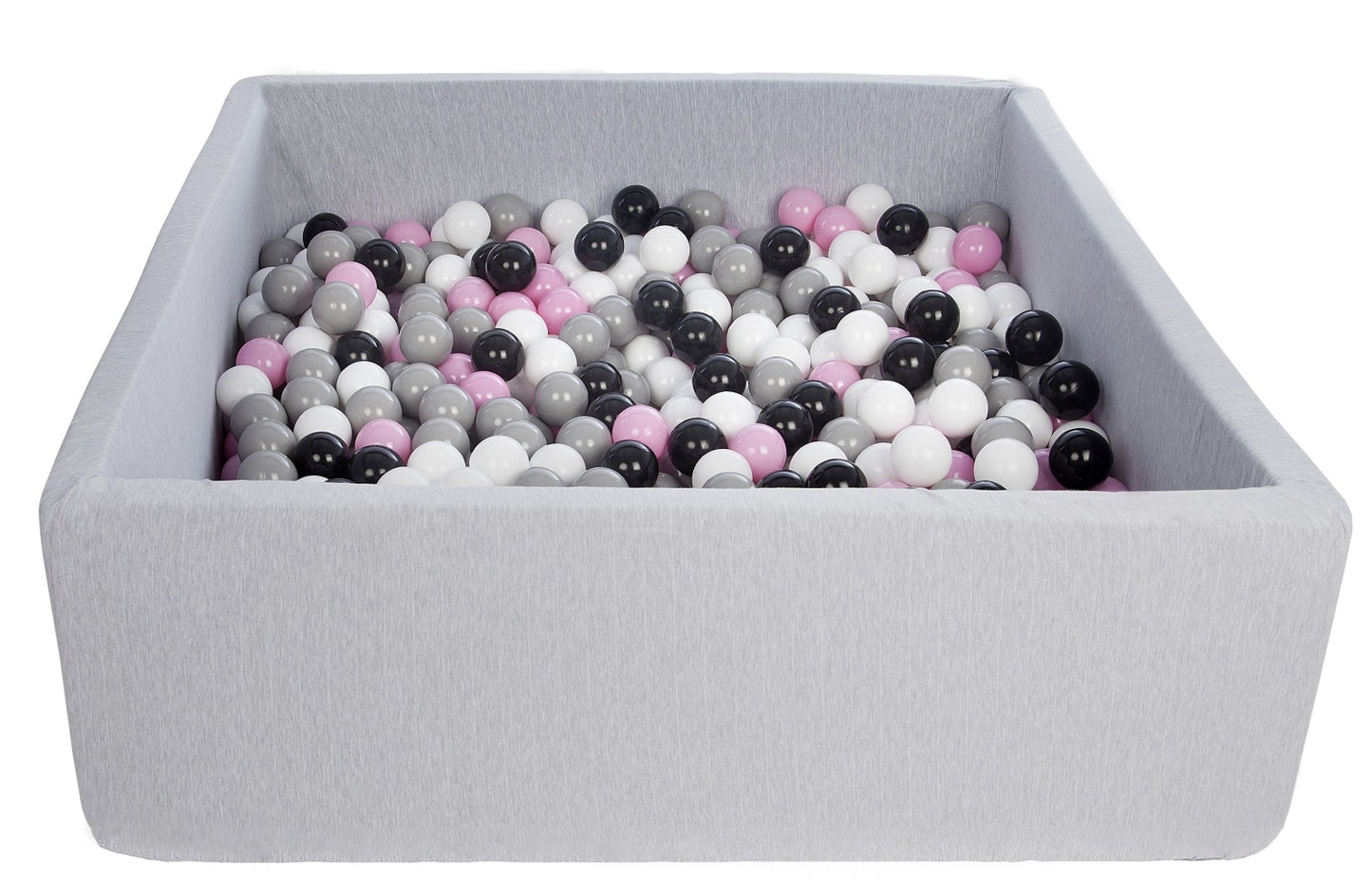 Velinda Soft Jersey Ball Pit with 600 Balls - 110x110cm, Baby & Kids Play Gift