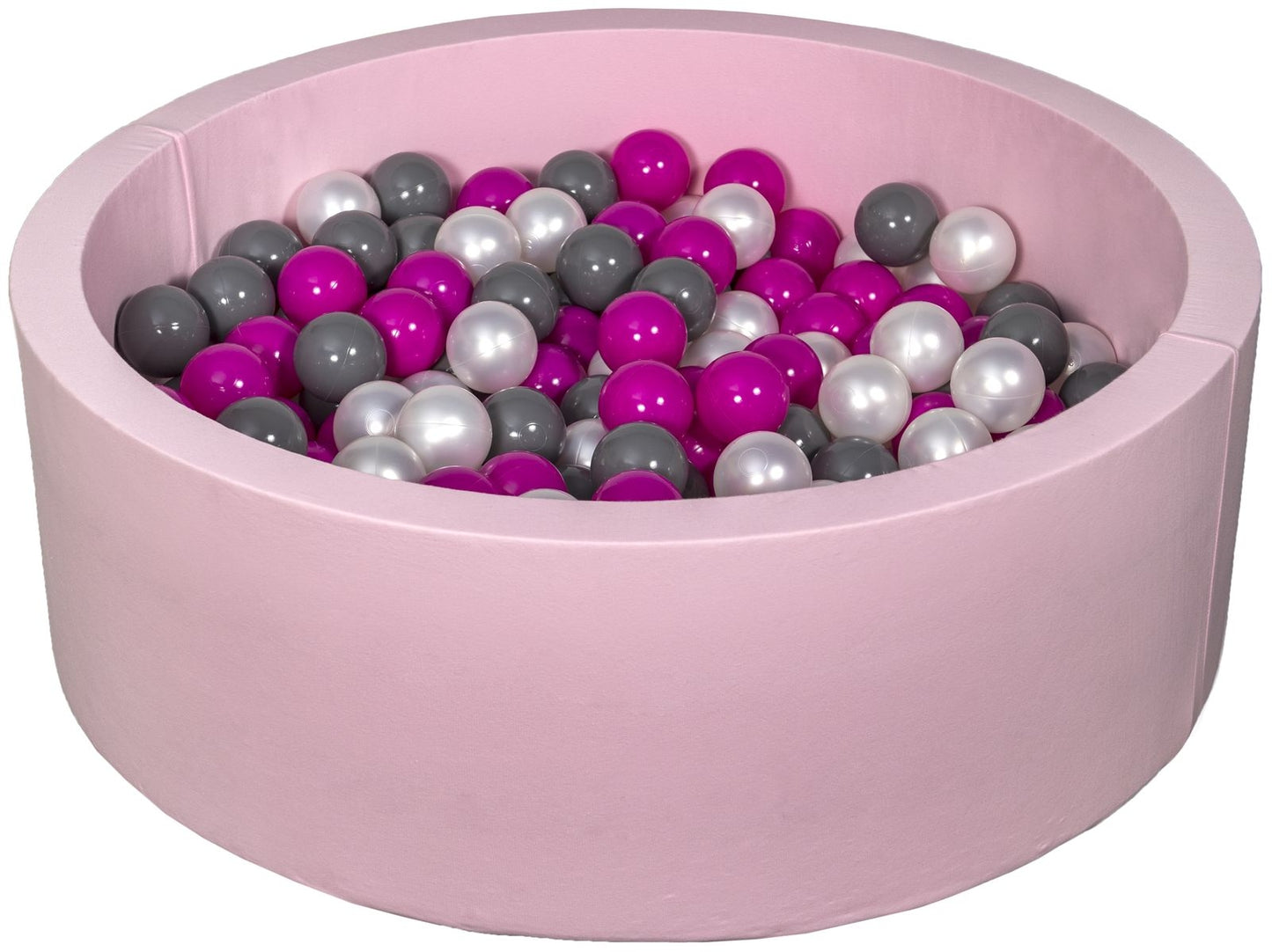 Velinda Soft Jersey Ball Pit with 200 Balls - Pink, Baby & Kids Play Gift, 90cm