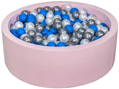 Velinda Soft Jersey Ball Pit with 450 Balls - Pink, Baby & Kids Play Gift, 90cm