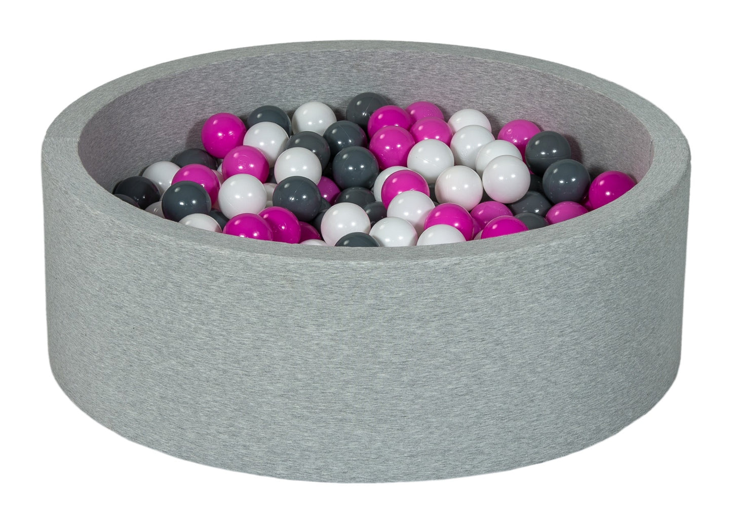 Velinda Soft Jersey Ball Pit with 300 Balls - Baby & Kids Play Gift - 80cm