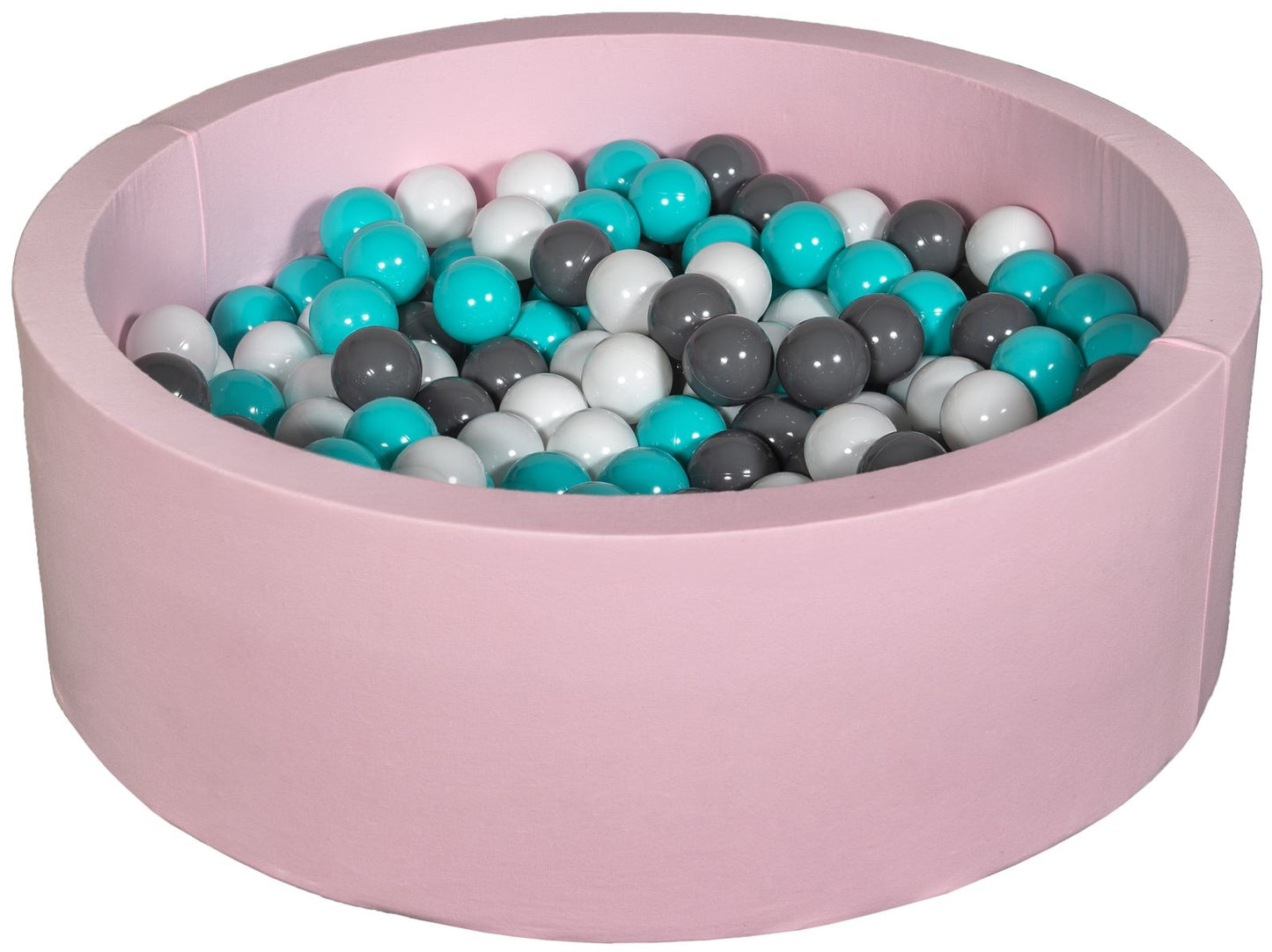 Velinda Soft Jersey Ball Pit with 300 Balls - Pink, Baby & Kids Play Gift, 80cm