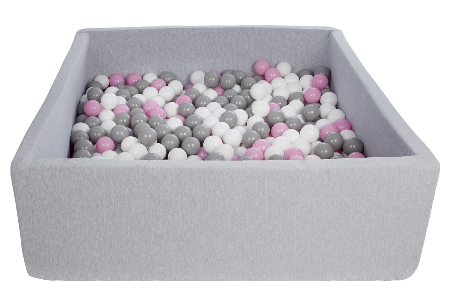 Velinda Soft Jersey Ball Pit with 600 Balls - 110x110cm, Baby & Kids Play Gift