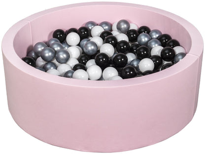 Velinda Soft Jersey Ball Pit with 300 Balls - Pink, Baby & Kids Play Gift, 80cm