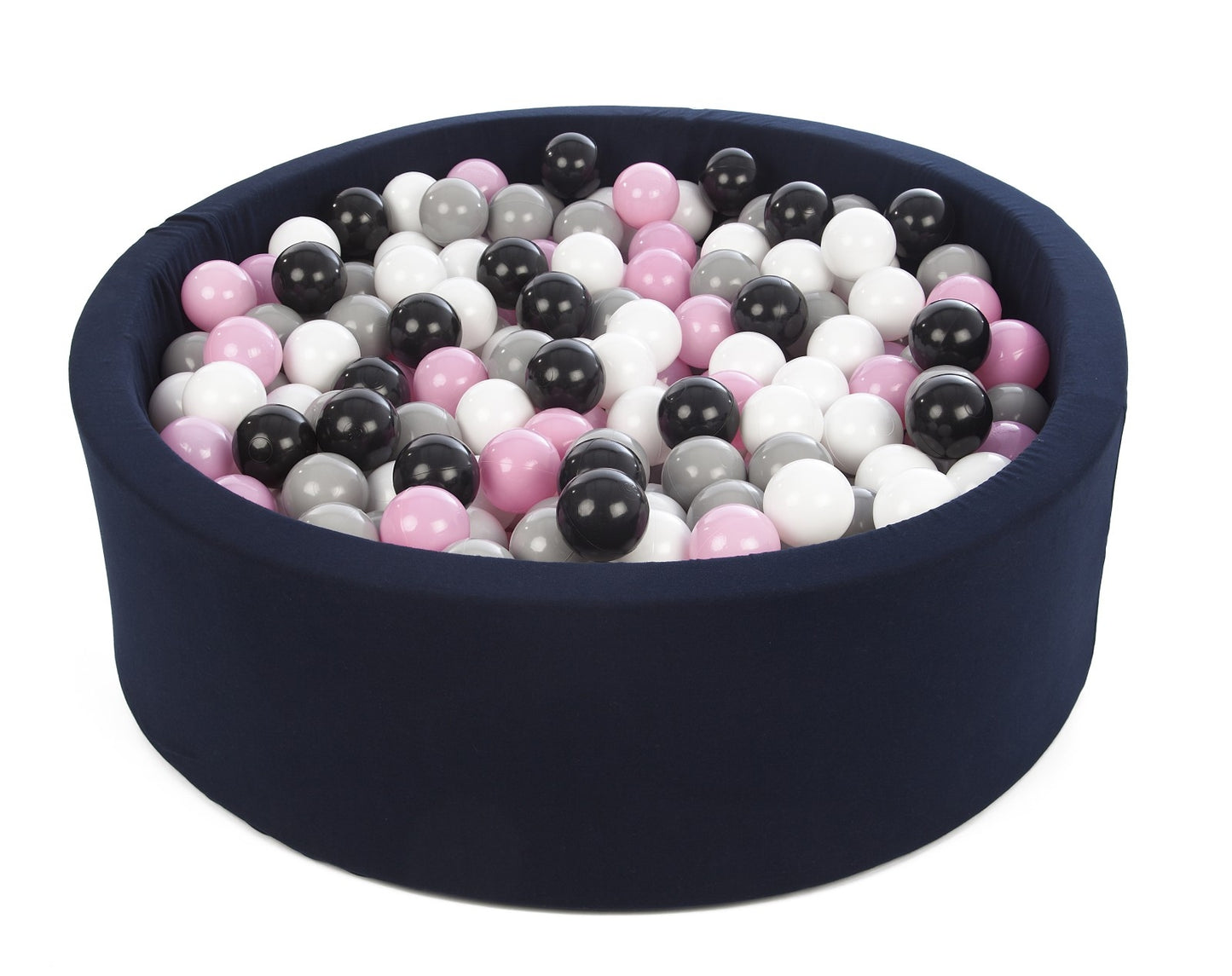 Velinda Soft Jersey Ball Pit with 450 Balls - Navy Blue, Baby & Kids Play Gift, 90cm