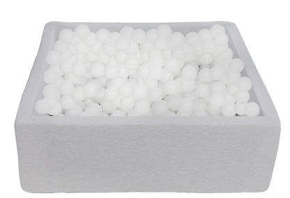 Velinda Soft Jersey Ball Pit with 450 Balls - 90x90cm, Baby & Kids Play Gift