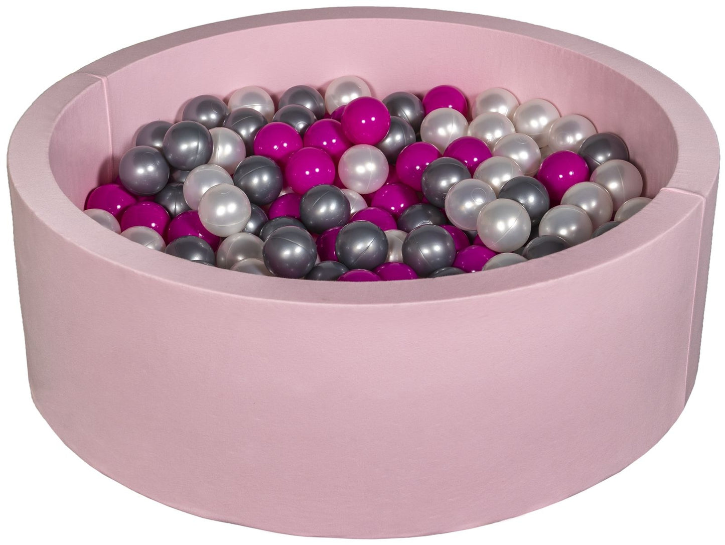 Velinda Soft Jersey Ball Pit with 300 Balls - Pink, Baby & Kids Play Gift, 80cm