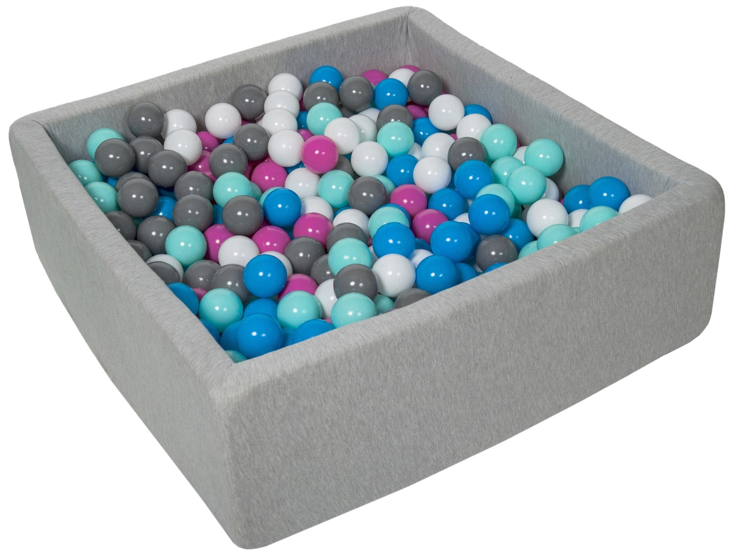 Velinda Soft Jersey Ball Pit with 450 Balls - 90x90cm, Baby & Kids Play Gift