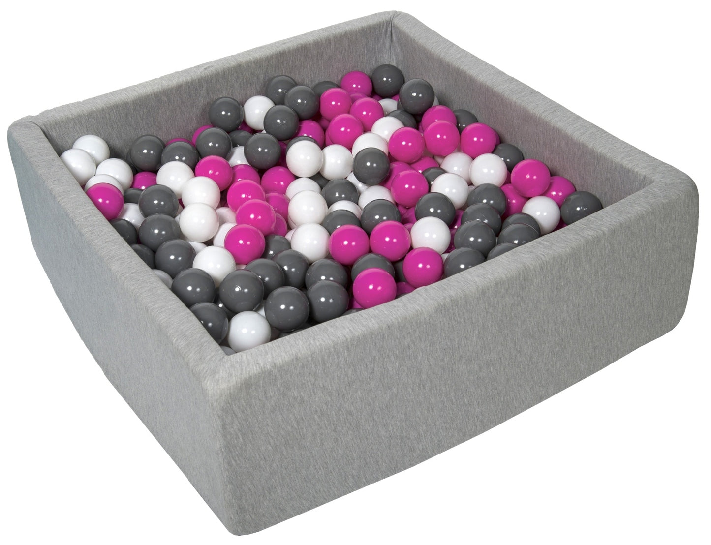 Velinda Soft Jersey Ball Pit with 450 Balls - 90x90cm, Baby & Kids Play Gift