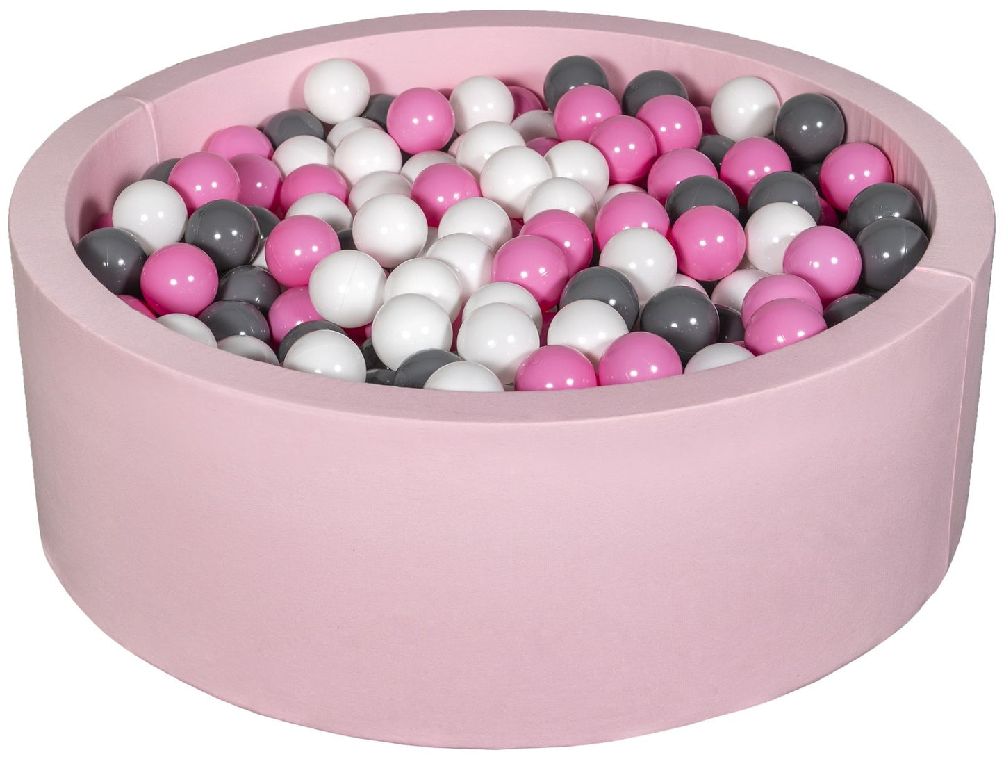 Velinda Soft Jersey Ball Pit with 450 Balls - Pink, Baby & Kids Play Gift, 90cm