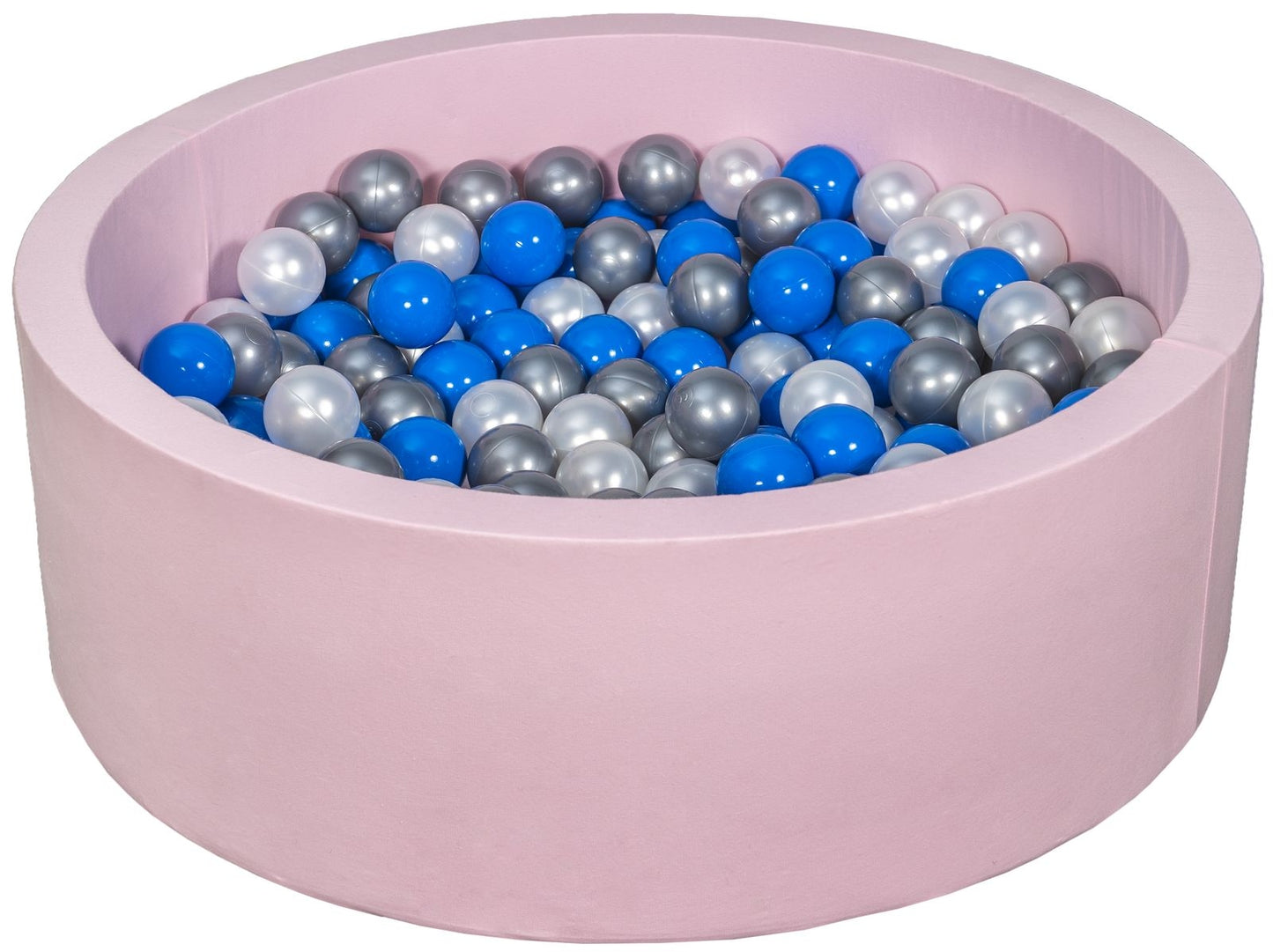 Velinda Soft Jersey Ball Pit with 300 Balls - Pink, Baby & Kids Play Gift, 80cm