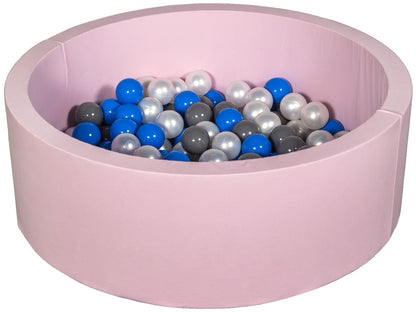 Velinda Soft Jersey Ball Pit with 150 Balls - Pink, Baby & Kids Play Gift, 90cm