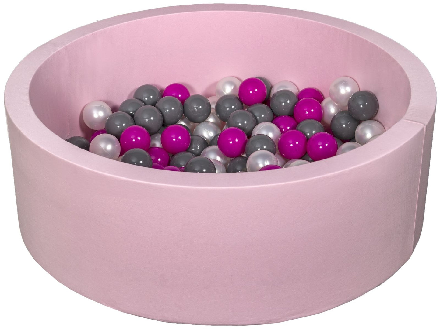 Velinda Soft Jersey Ball Pit with 150 Balls - Pink, Baby & Kids Play Gift, 90cm