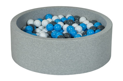 Velinda Soft Jersey Ball Pit with 300 Balls - Baby & Kids Play Gift - 80cm