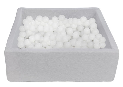 Velinda Soft Jersey Ball Pit with 300 Balls - 80x80cm, Baby & Kids Play Gift