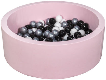 Velinda Soft Jersey Ball Pit with 150 Balls - Pink, Baby & Kids Play Gift, 90cm